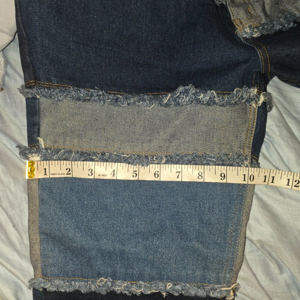 Y2K Zana Di Patchwork flare Jeans 100% Cotton - Picture 10 of 10